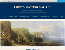 Tablet Screenshot of crowsauctions.co.uk